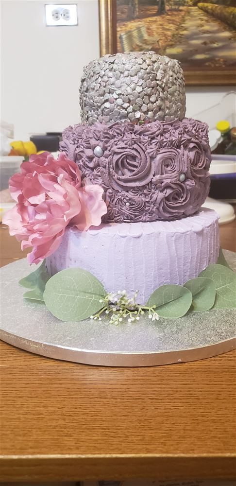 Elegant tiered cake